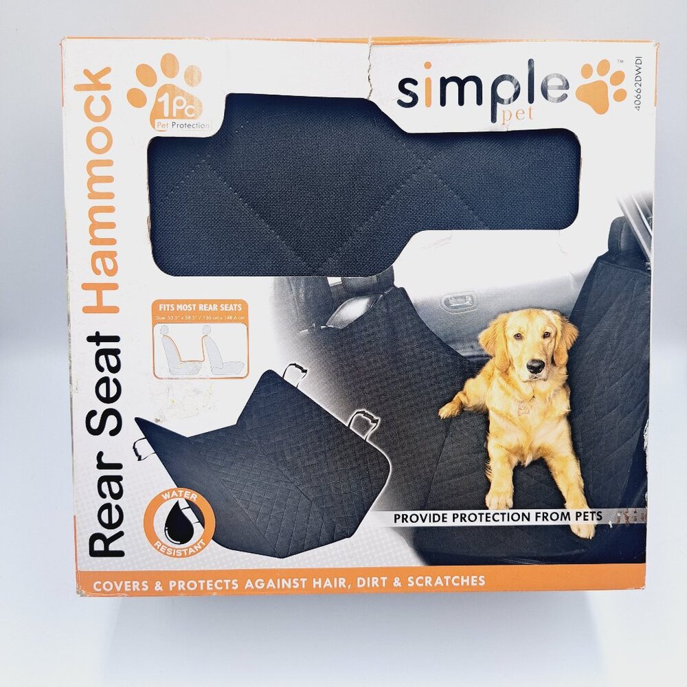 Car Rear Seat Protective Cover Hammock for Dogs